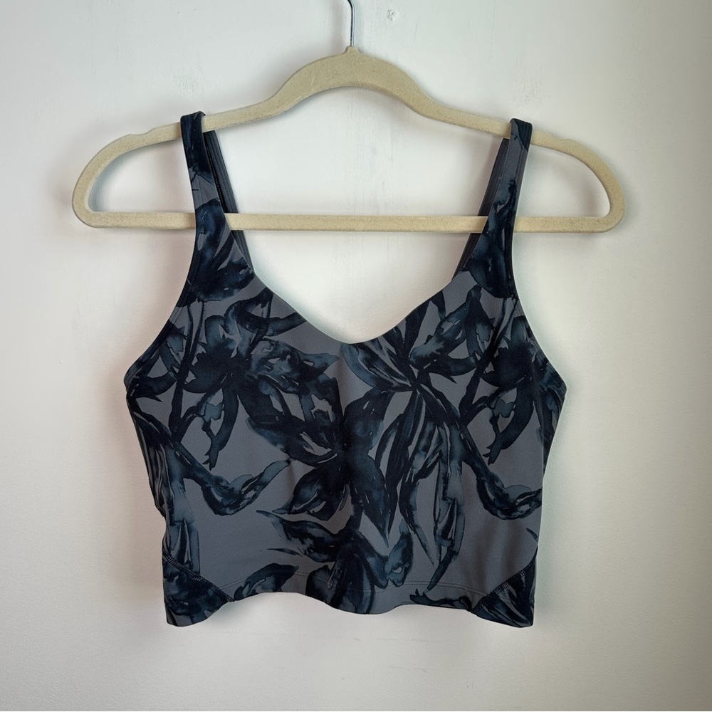 lululemon athletica Dark Gray Floral Racerback Tank - Picture 6 of 10